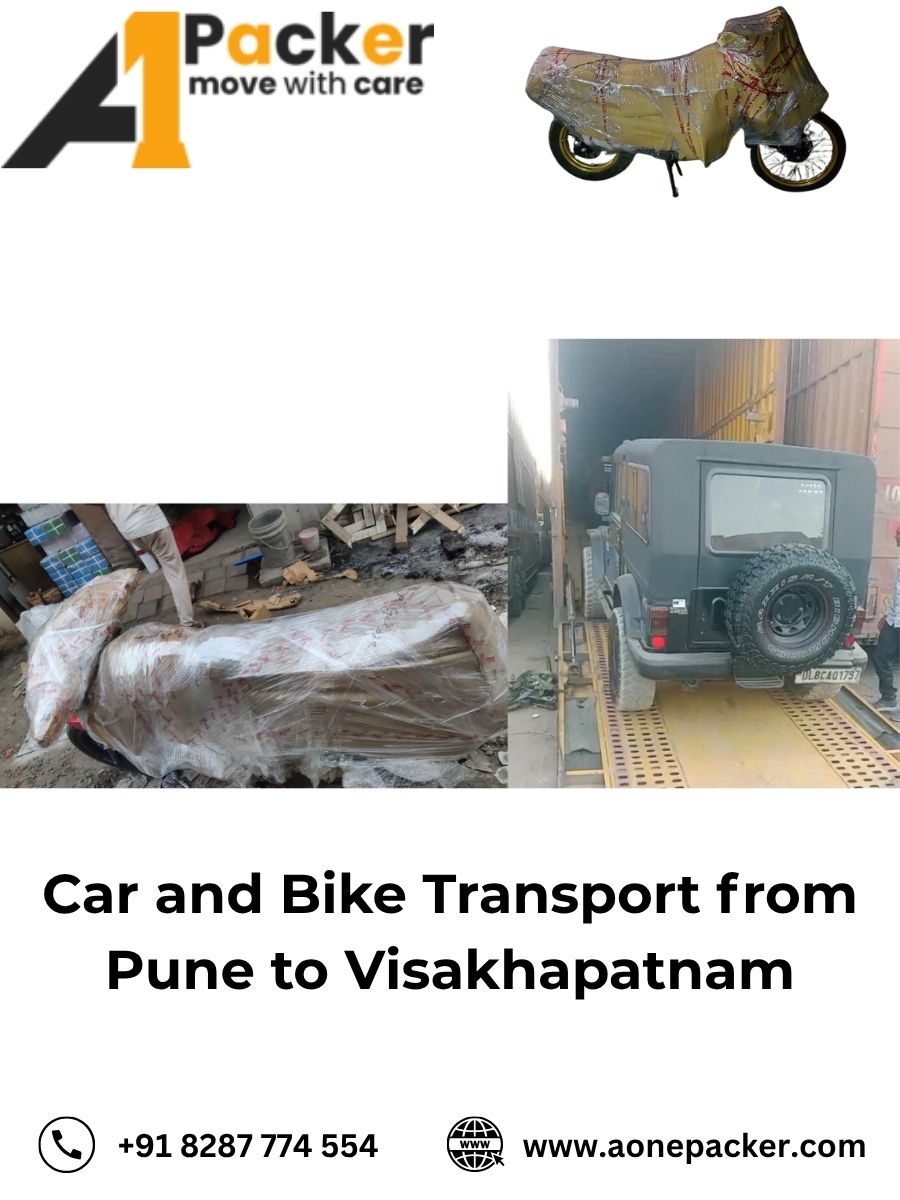 Car and Bike Transport from Pune to Visakhapatnam