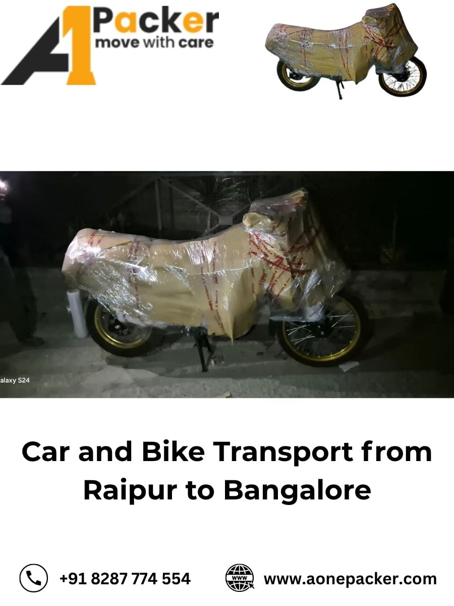 Car and Bike Transport from Raipur to Bangalore