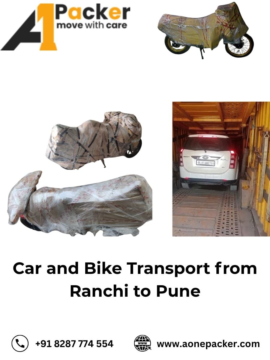 Car and Bike Transport from Ranchi to Pune