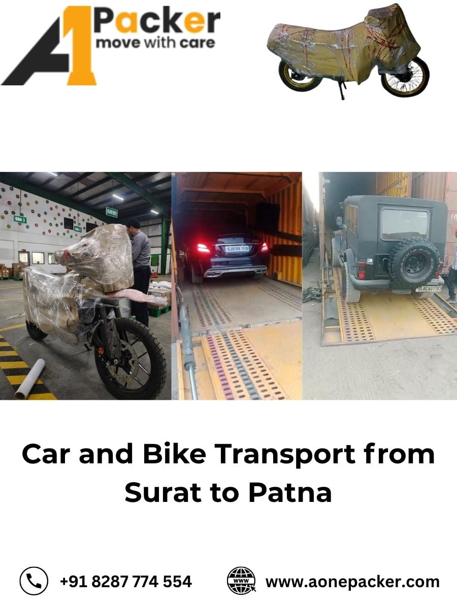 Car and Bike Transport from Surat to Patna