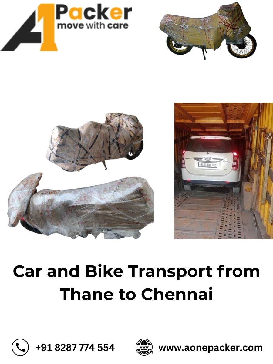 Car and Bike Transport from Thane to Chennai