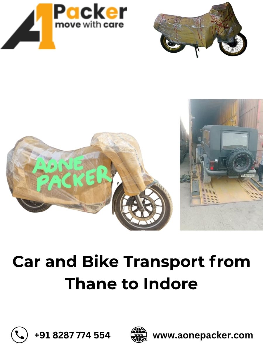 Car and Bike Transport from Thane to Indore