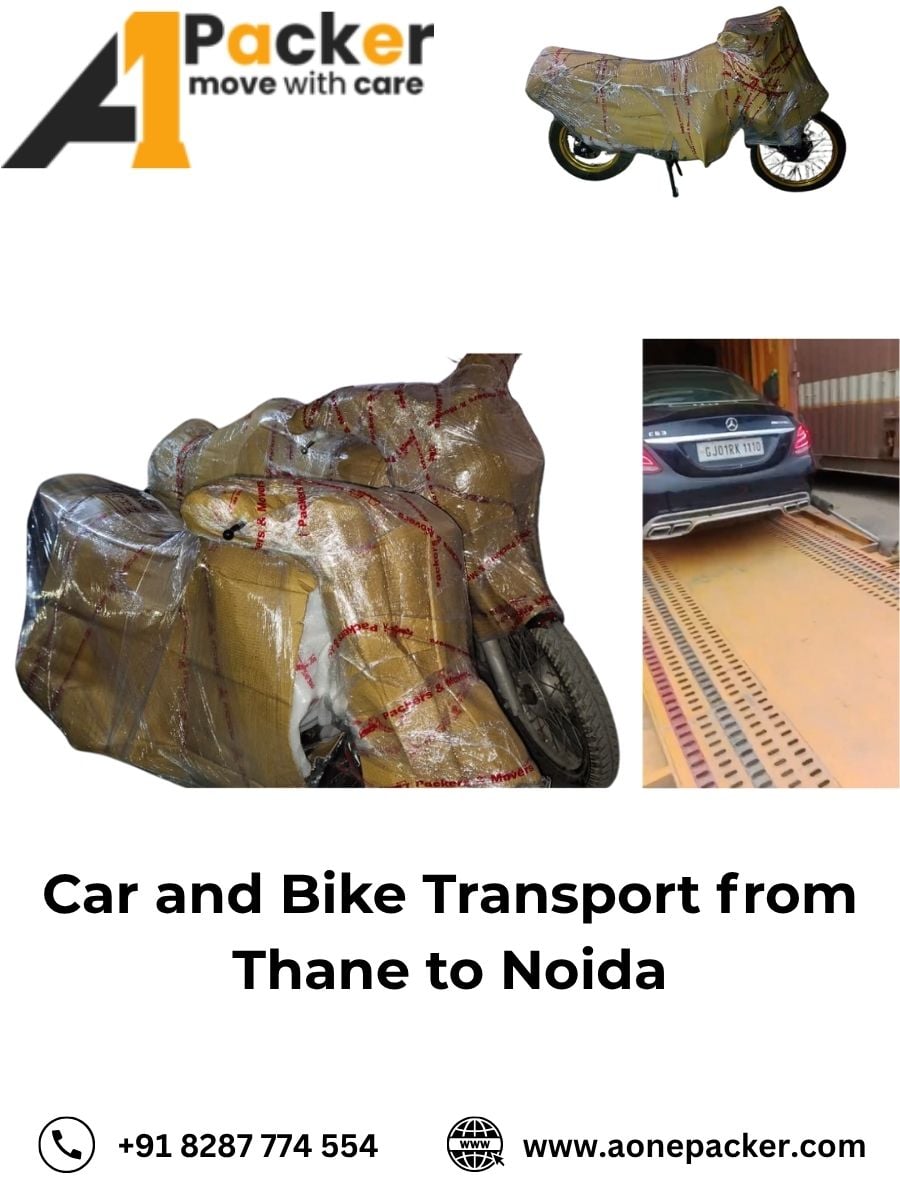 Car and Bike Transport from Thane to Noida