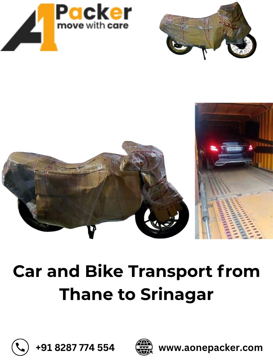 Car and Bike Transport from Thane to Srinagar