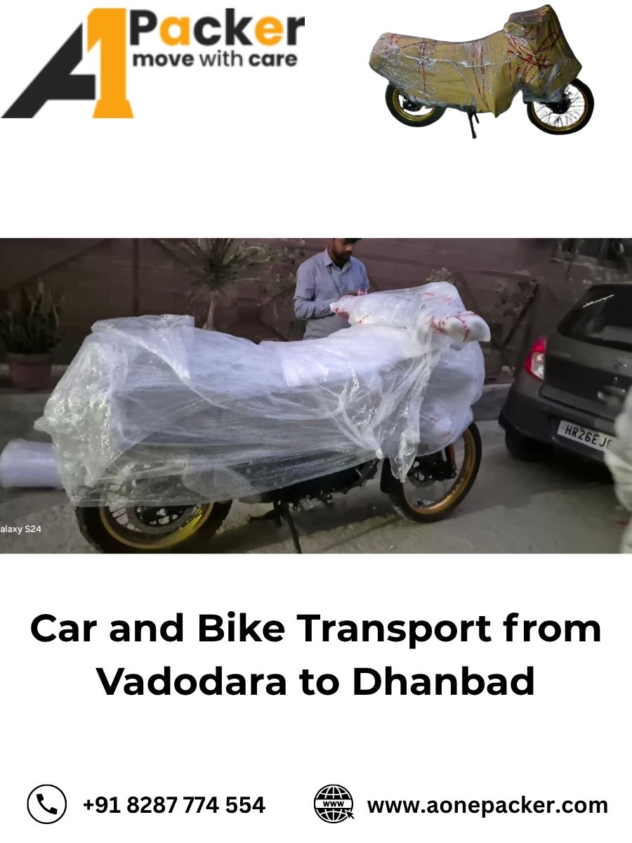 Car and Bike Transport from Vadodara to Dhanbad