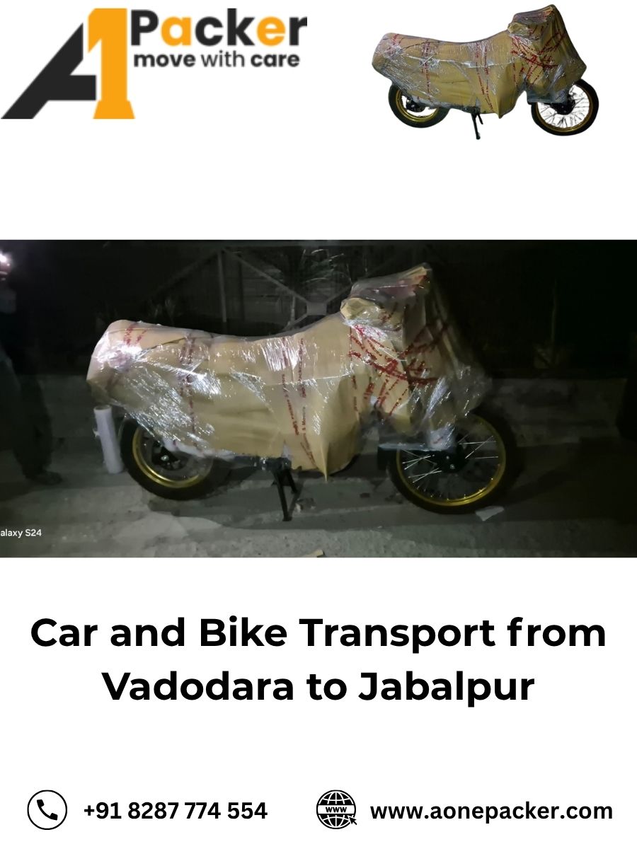 Car and Bike Transport from Vadodara to Jabalpur