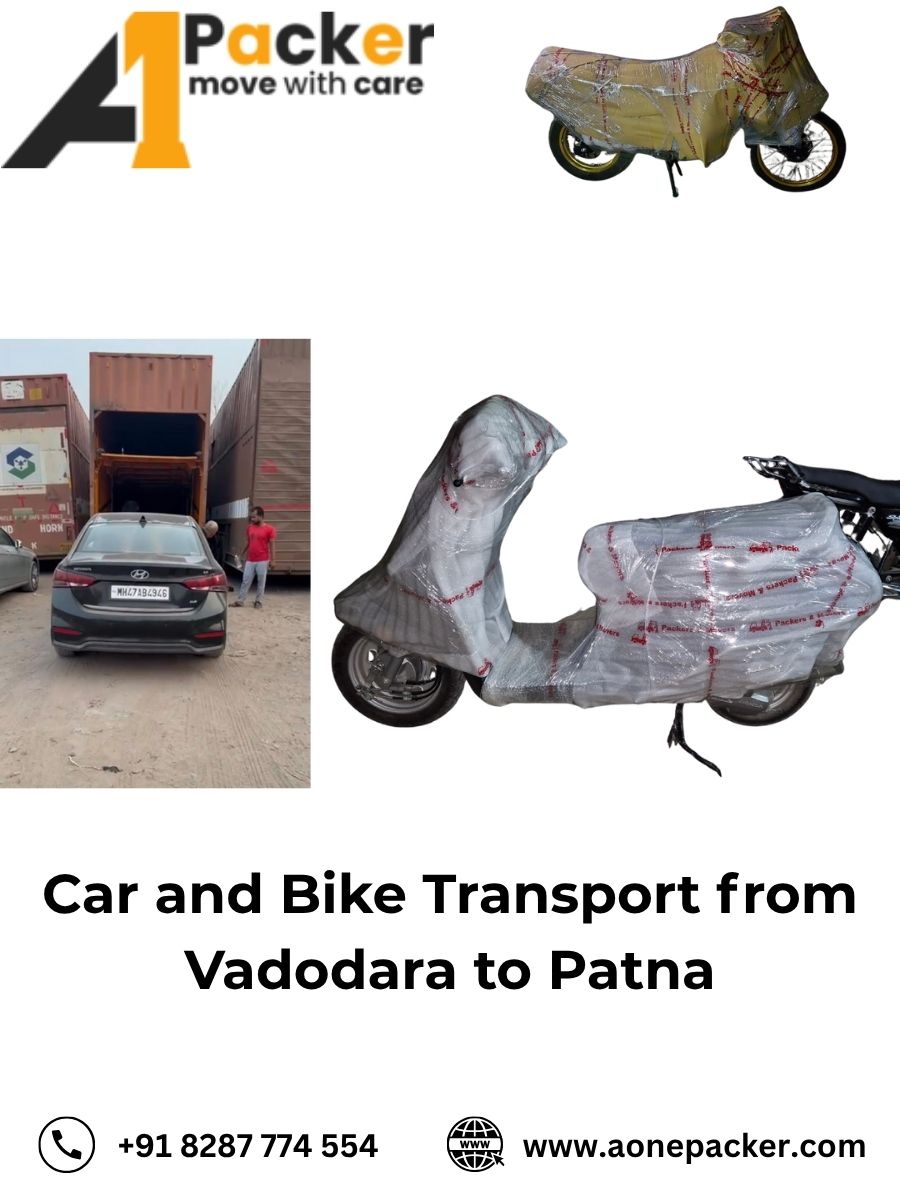 Car and Bike Transport from Vadodara to Patna