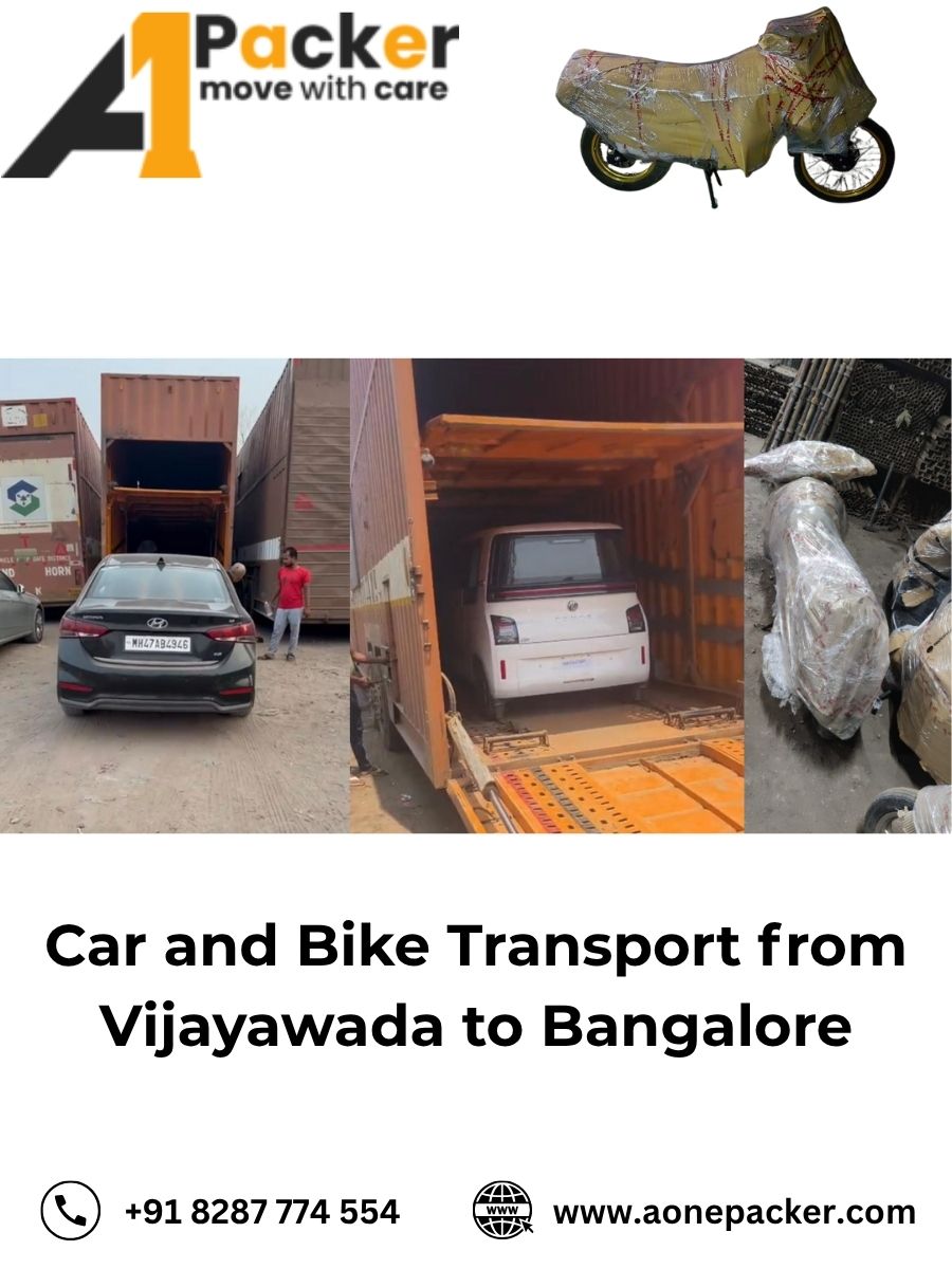 Car and Bike Transport from Vijayawada to Bangalore