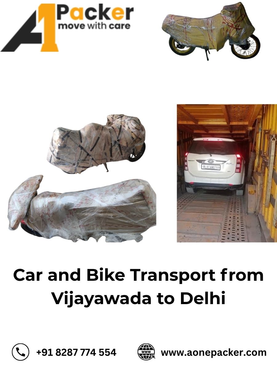 Car and Bike Transport from Vijayawada to Delhi