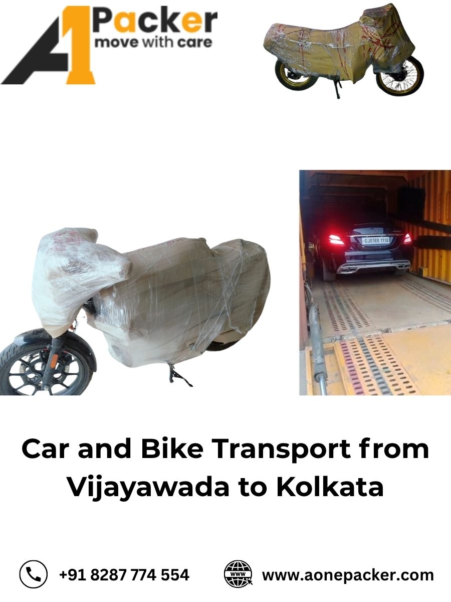 Car and Bike Transport from Vijayawada to Kolkata