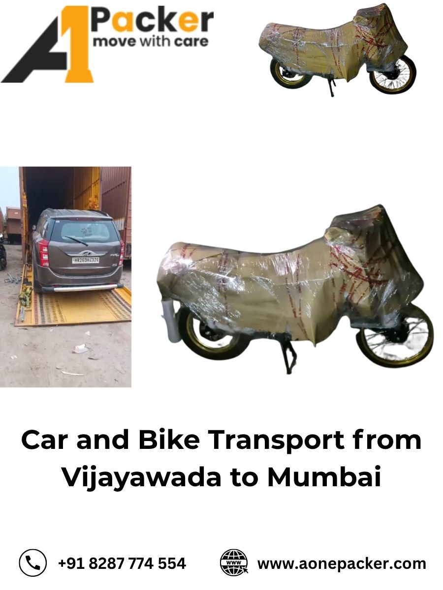 Car and Bike Transport from Vijayawada to Mumbai