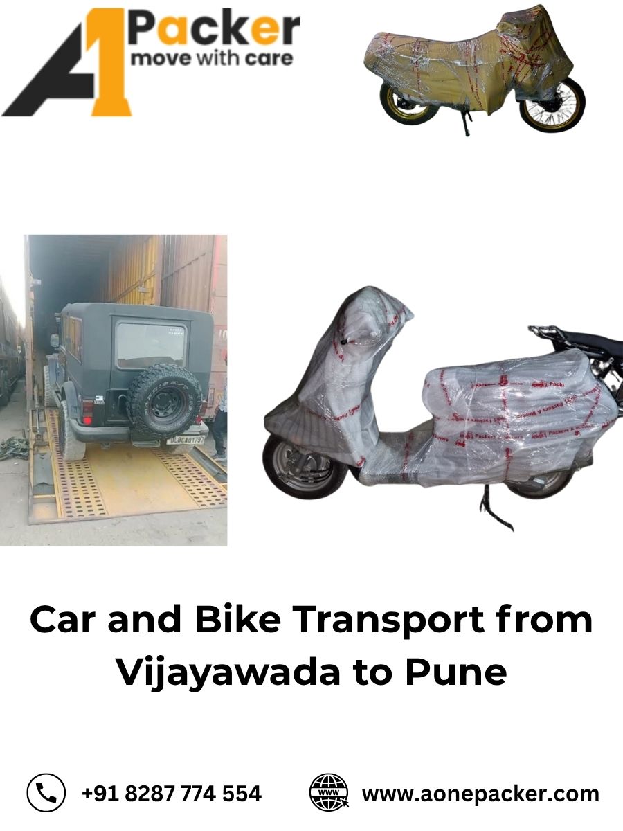 Car and Bike Transport from Vijayawada to Pune