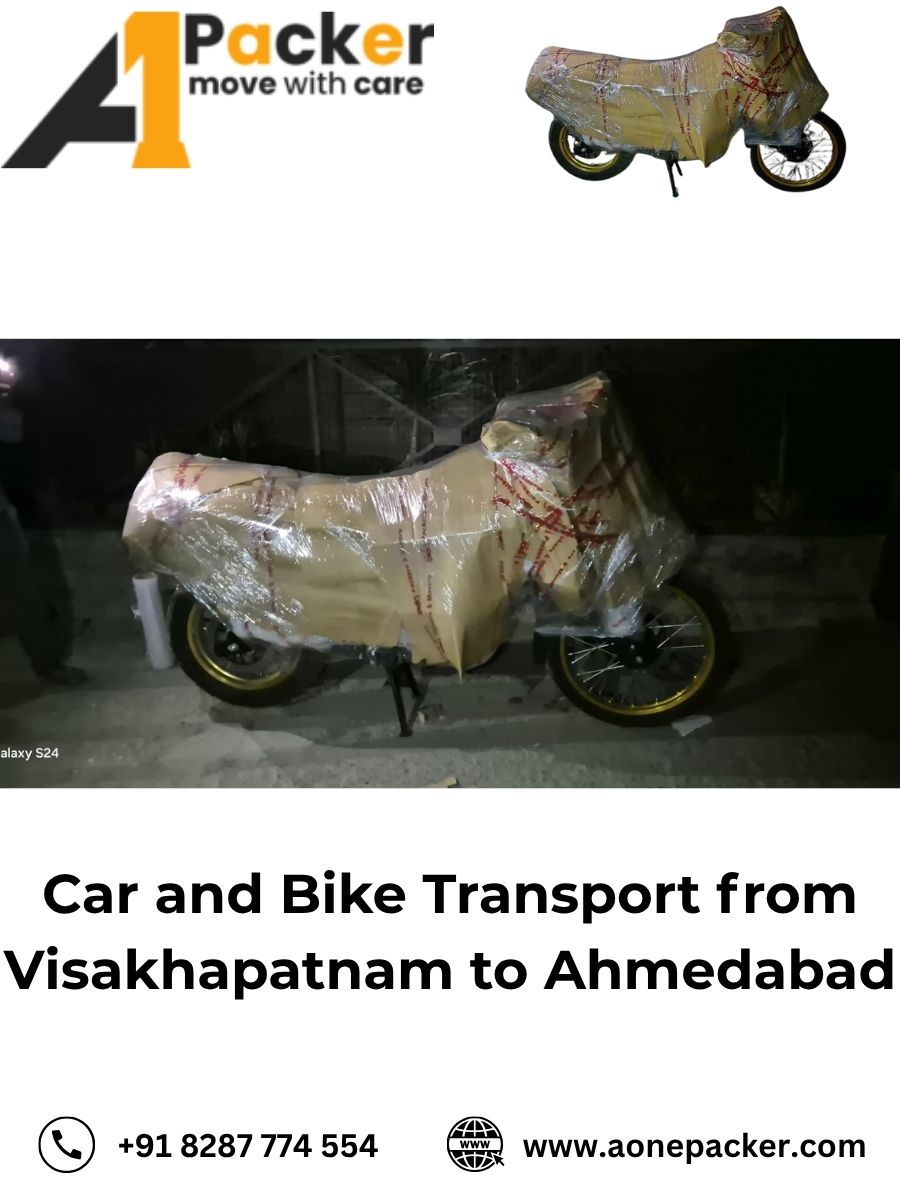 Car and Bike Transport from Visakhapatnam to Ahmedabad