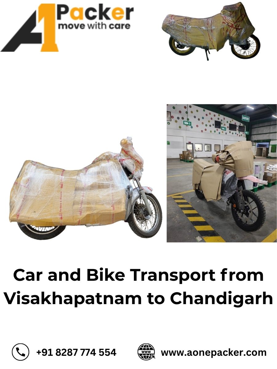 Car and Bike Transport from Visakhapatnam to Chandigarh