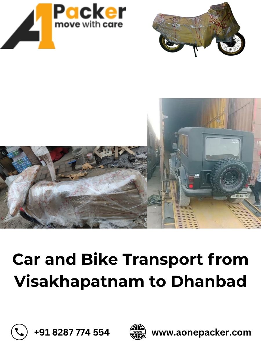 Car and Bike Transport from Visakhapatnam to Dhanbad