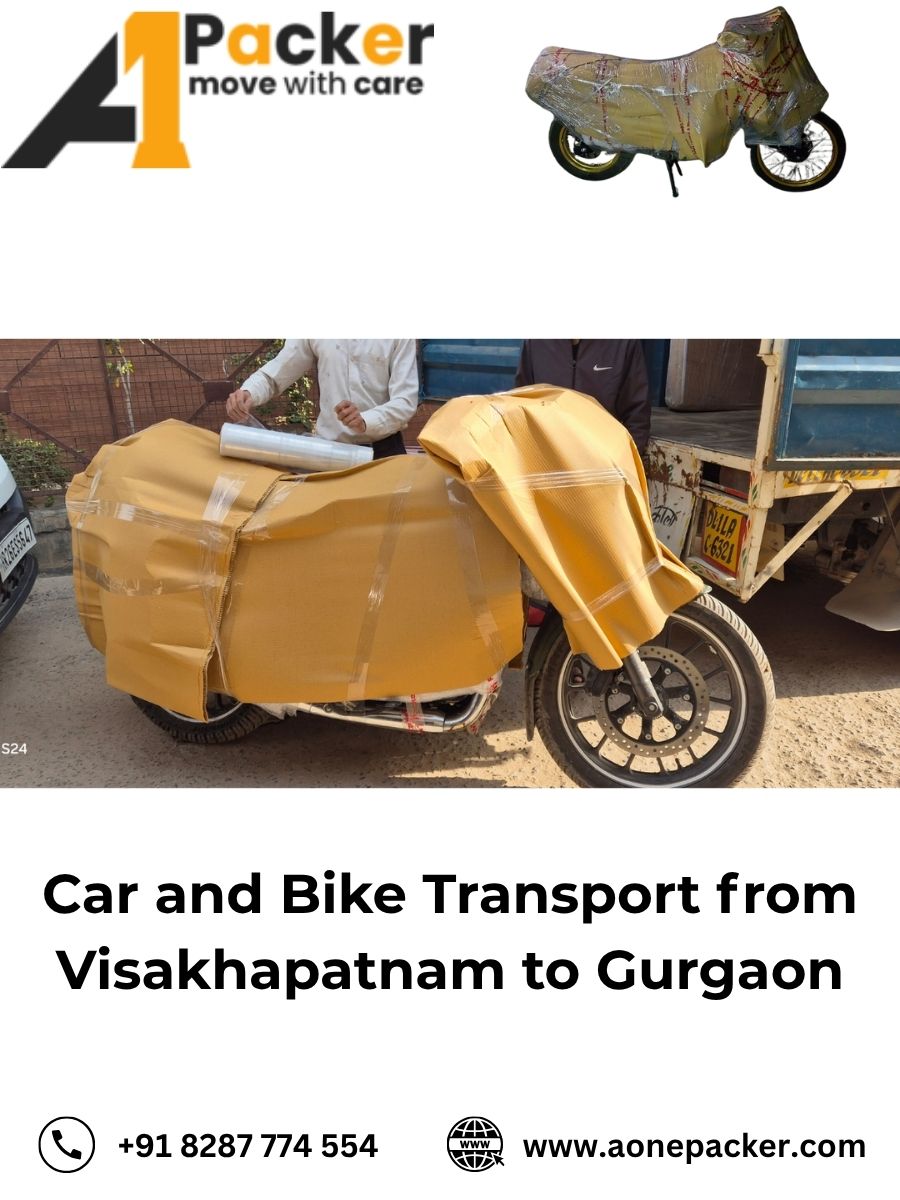 Car and Bike Transport from Visakhapatnam to Gurgaon