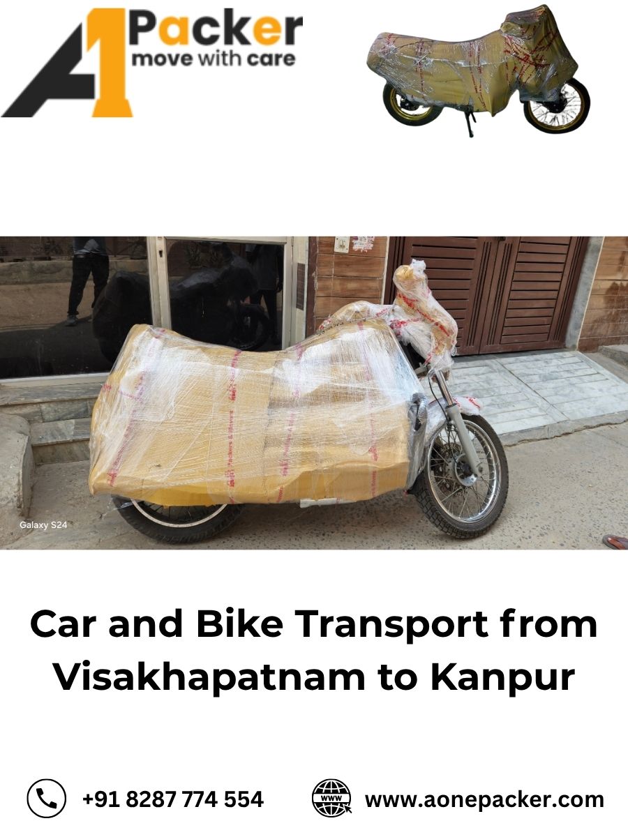 Car and Bike Transport from Visakhapatnam to Kanpur
