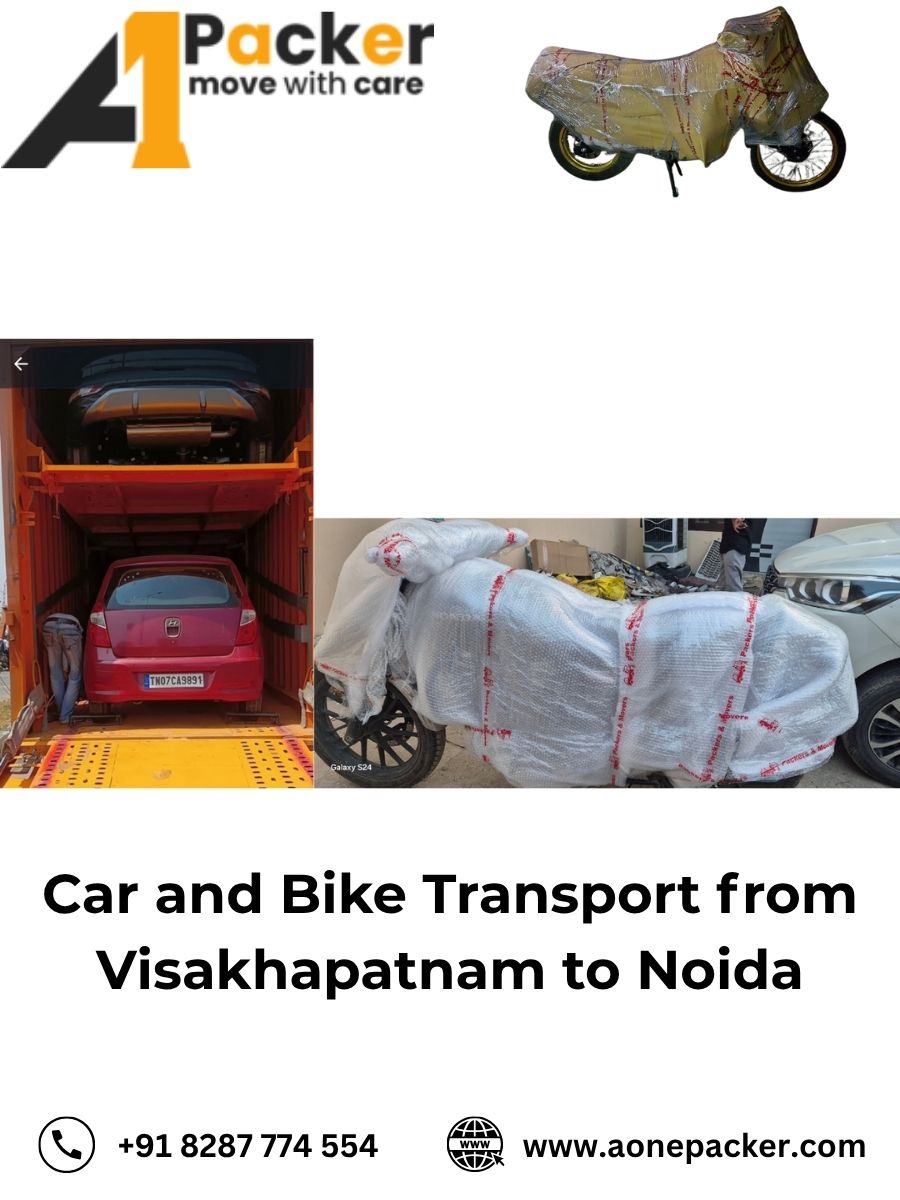 Car and Bike Transport from Visakhapatnam to Noida
