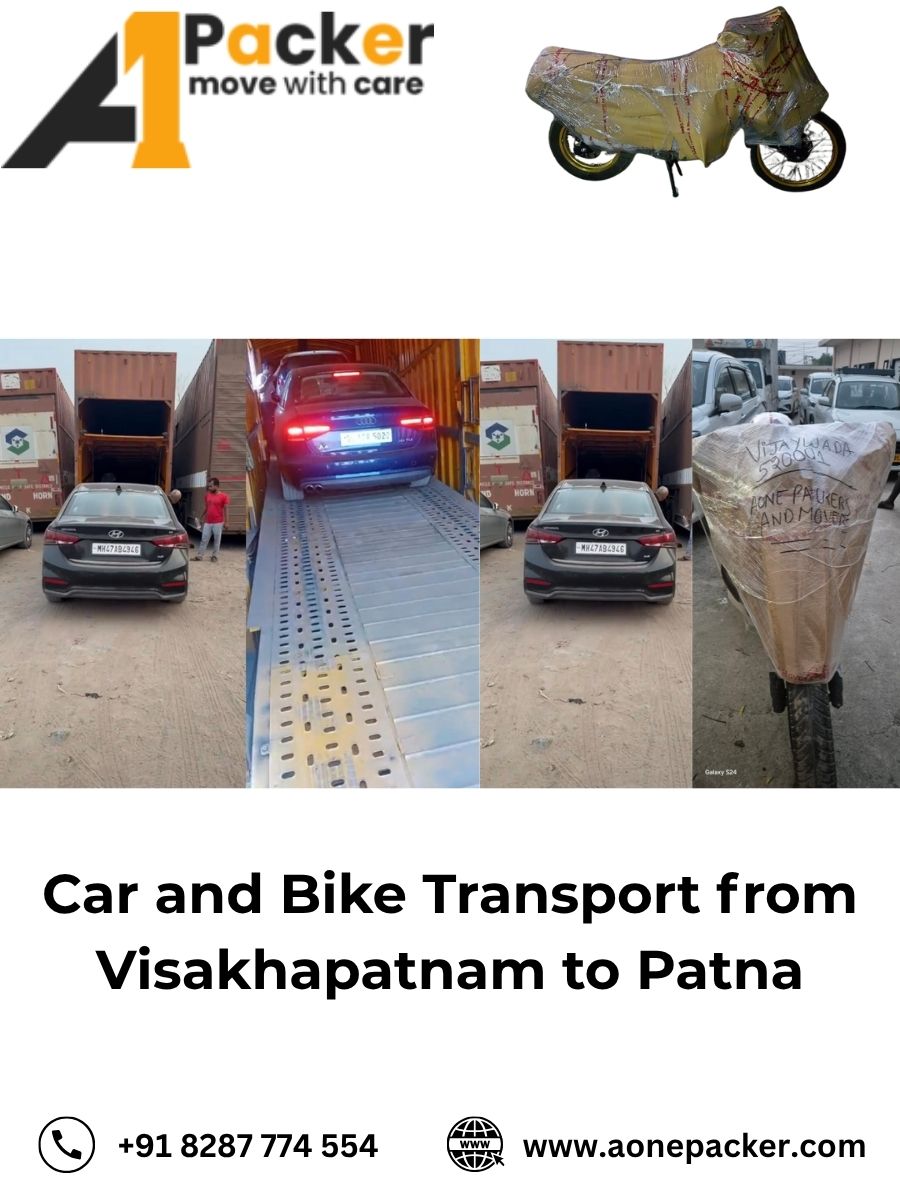 Car and Bike Transport from Visakhapatnam to Patna