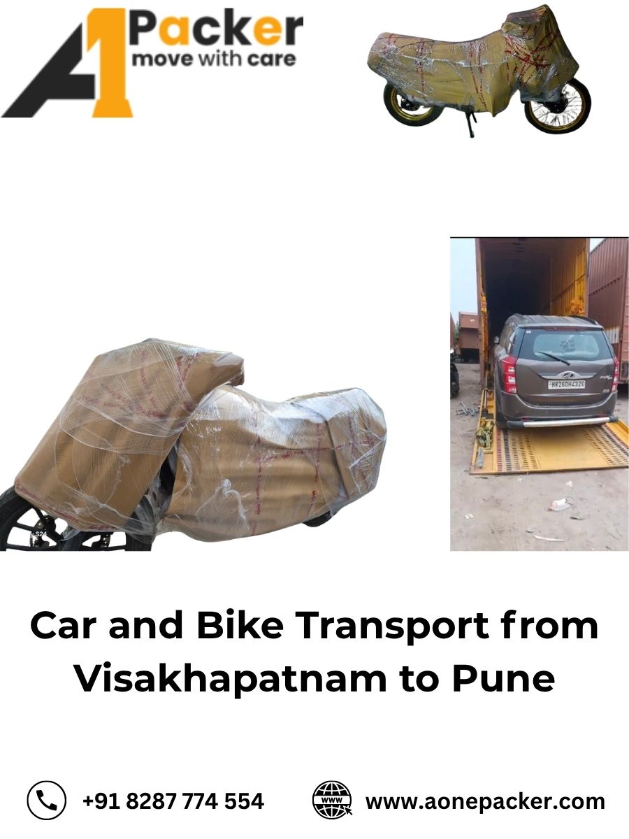 Car and Bike Transport from Visakhapatnam to Pune