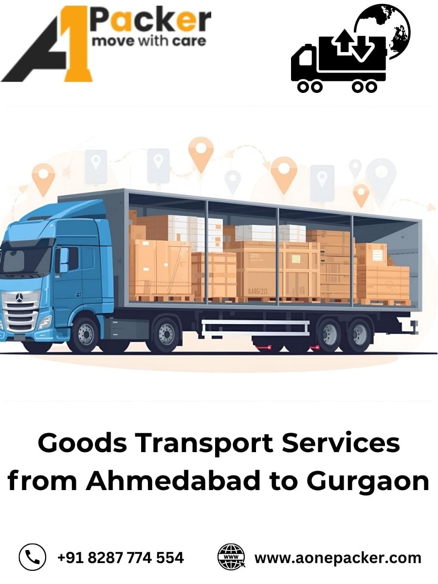 Goods Transport from Ahmedabad to Gurgaon