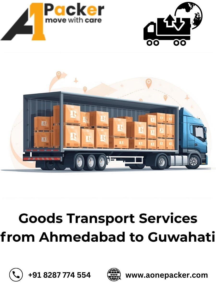 Goods Transport from Ahmedabad to Guwahati