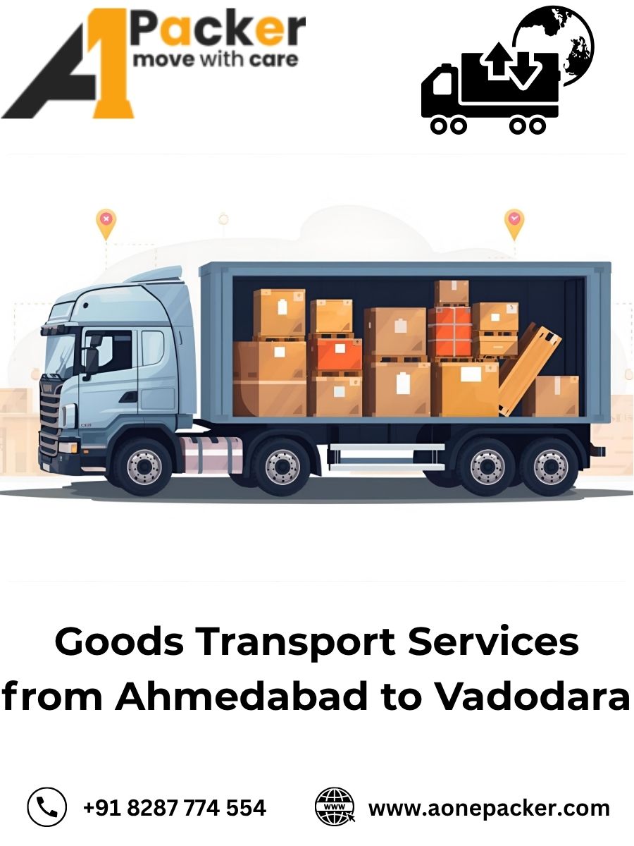 Goods Transport from Ahmedabad to Vadodara