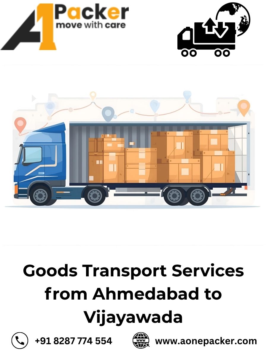 Goods Transport from Ahmedabad to Vijayawada