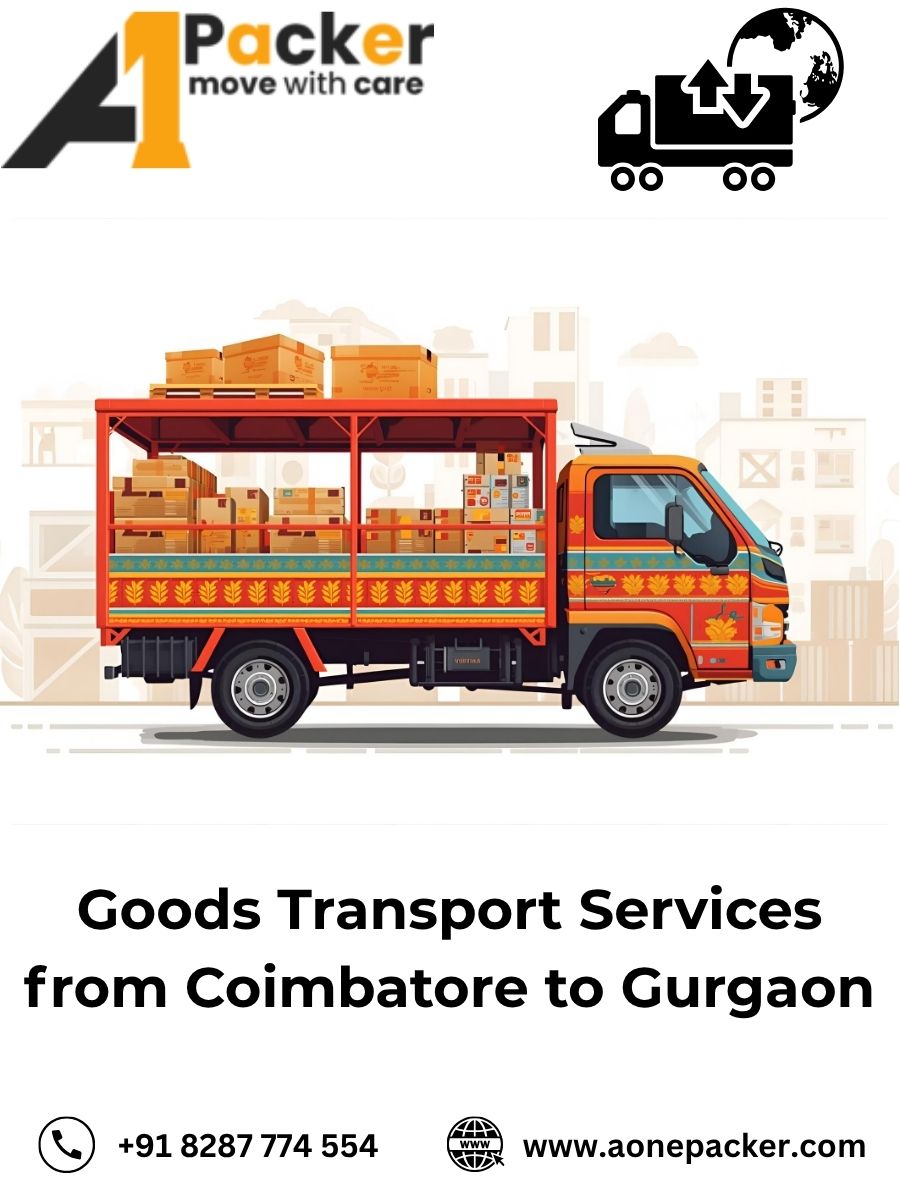 transport cost from Coimbatore to Gurgaon