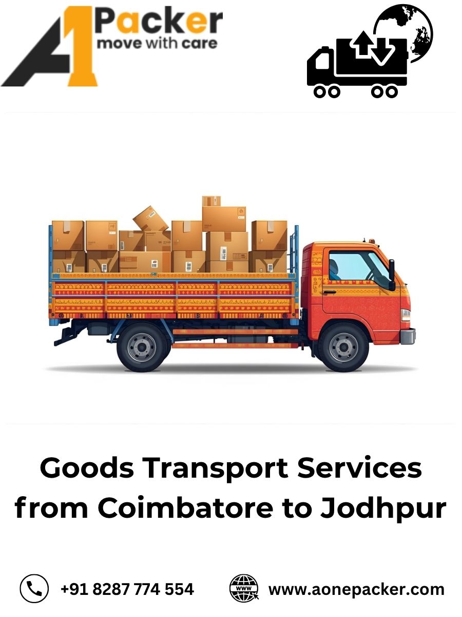 Goods Transport from Coimbatore to Jodhpur