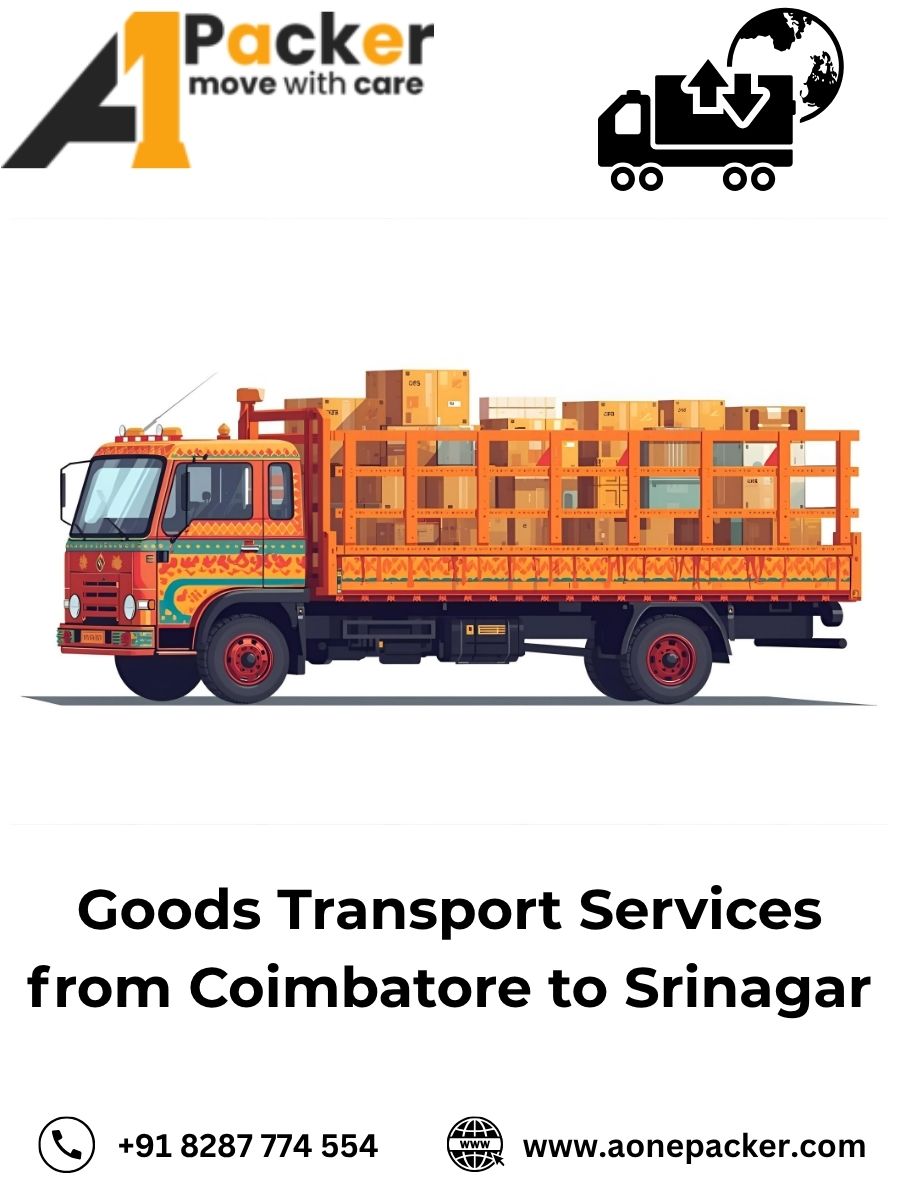 Goods Transport from Coimbatore to Srinagar