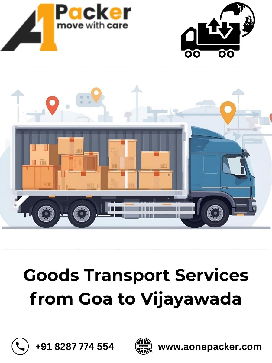Goods Transport from Goa to Vijayawada
