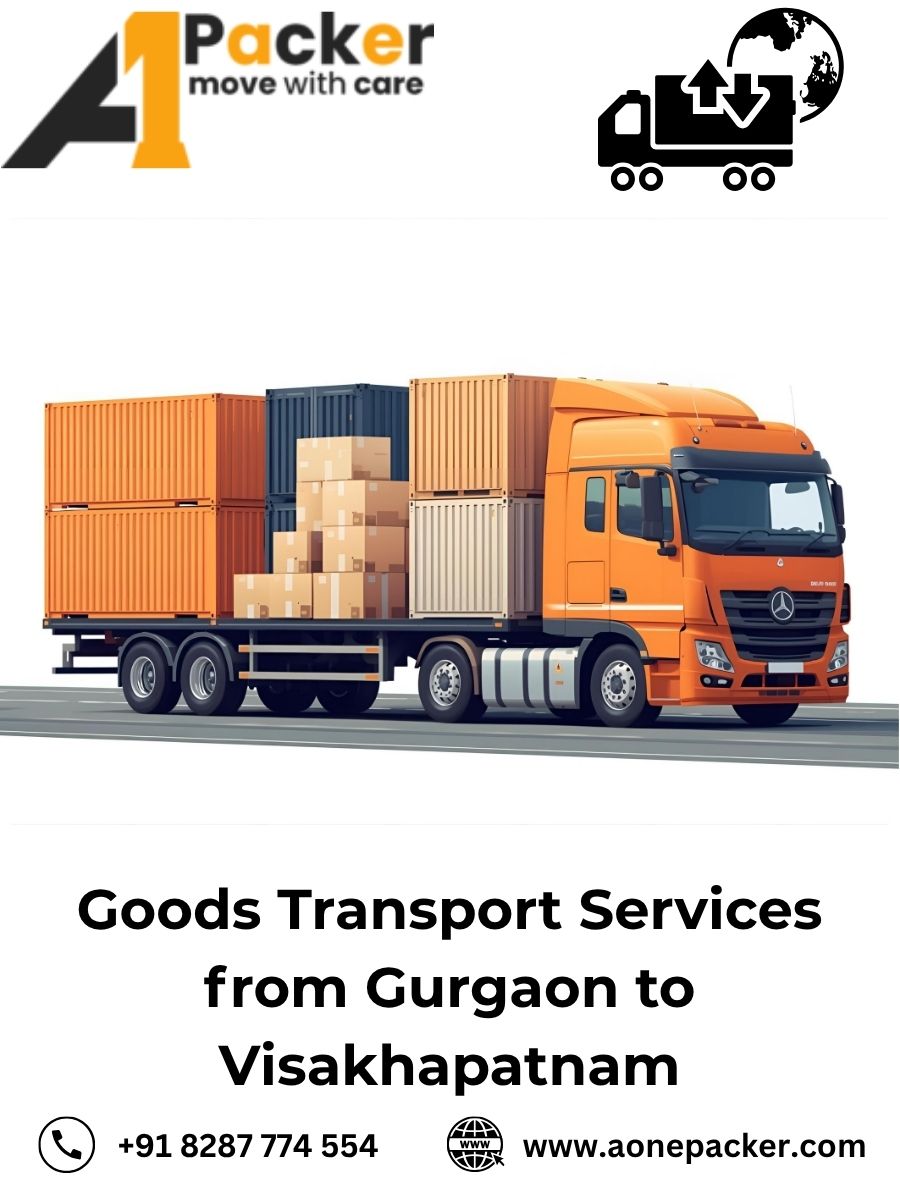transport cost from Gurgaon to Visakhapatnam