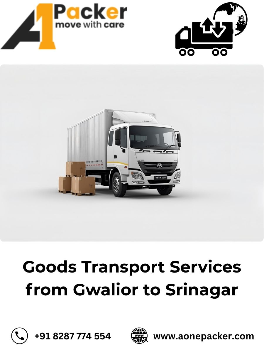 Goods Transport from Gwalior to Srinagar