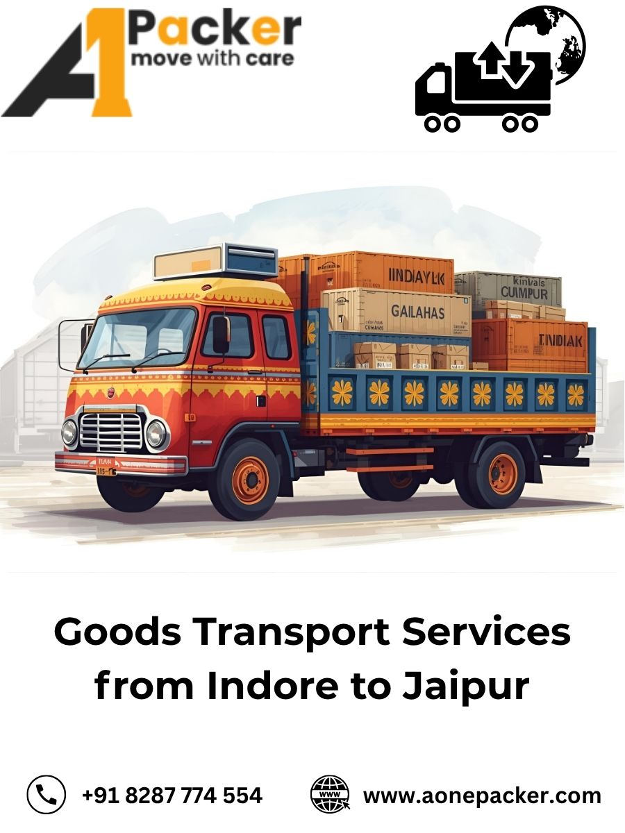transport cost from Indore to Jaipur
