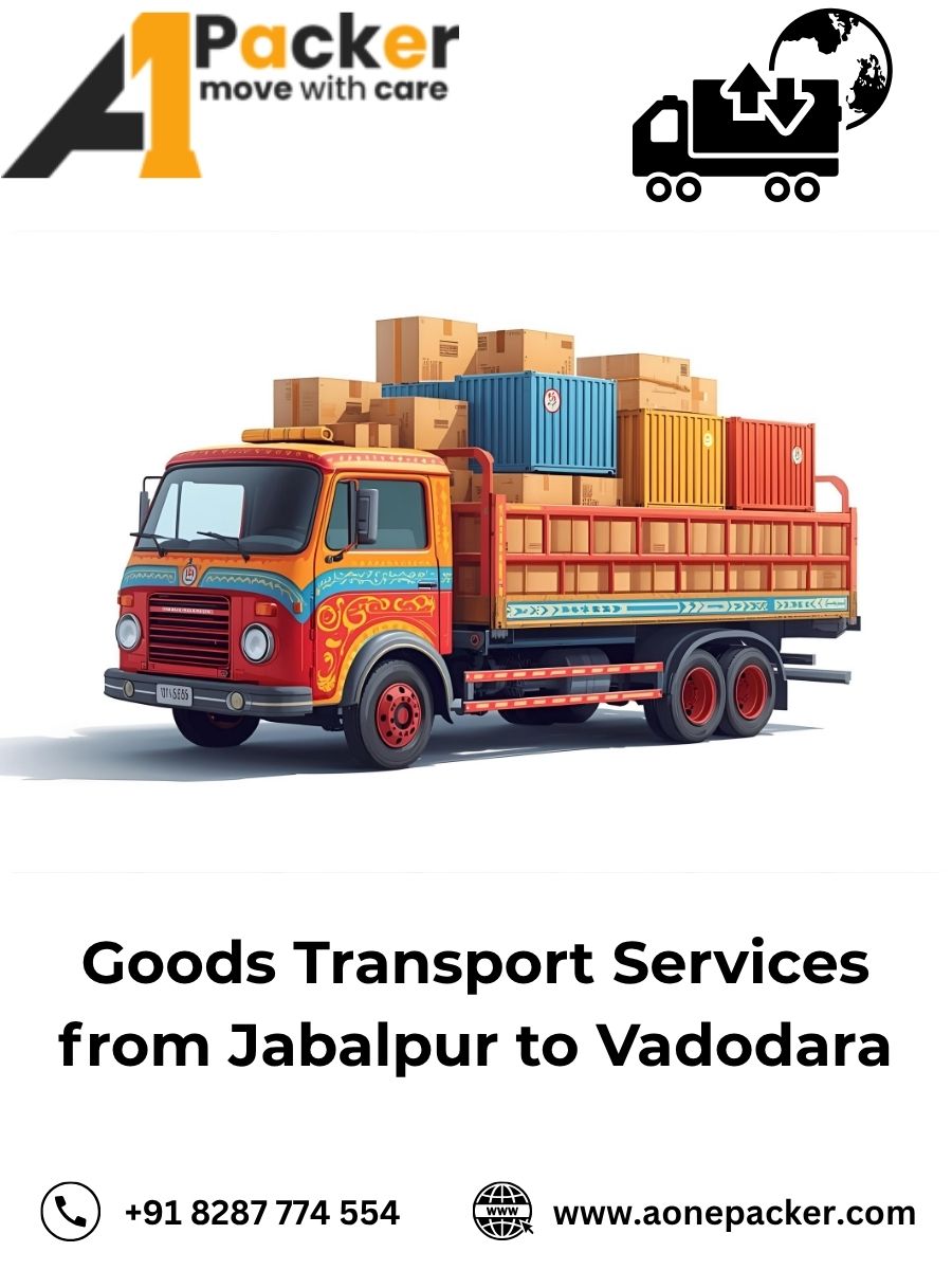 transport cost from Jabalpur to Vadodara