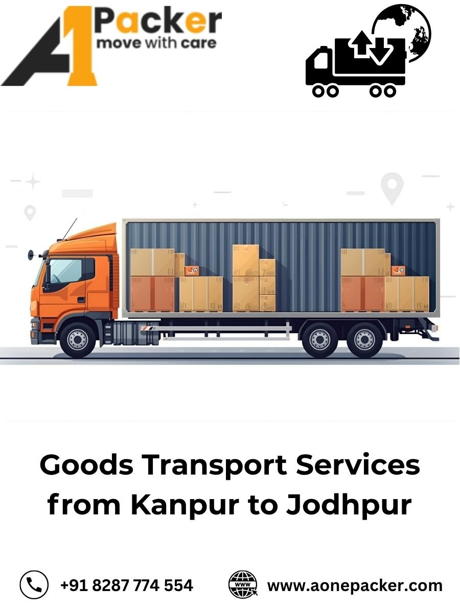transport cost from Kanpur to Jodhpur