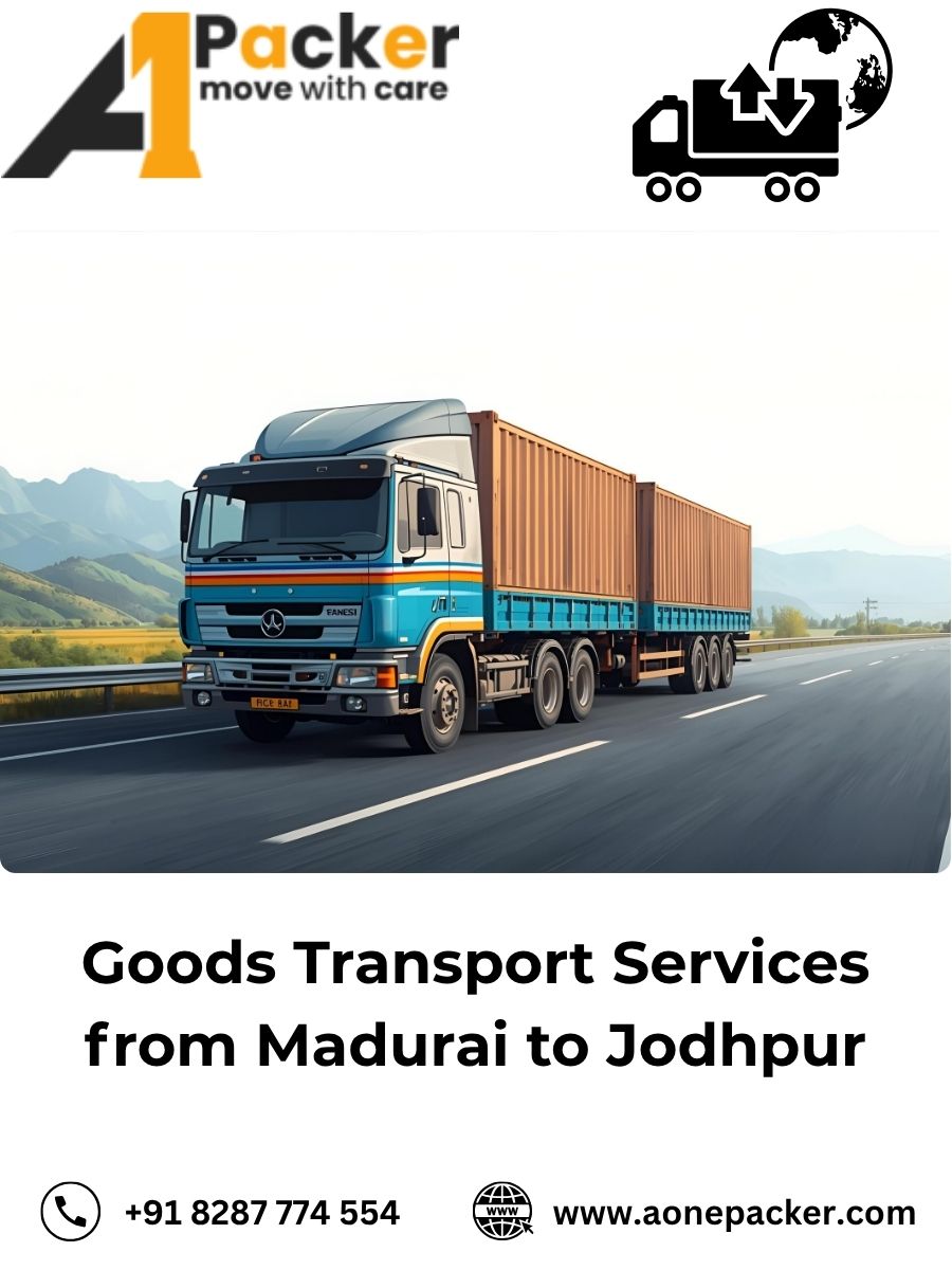 Goods Transport from Madurai to Jodhpur