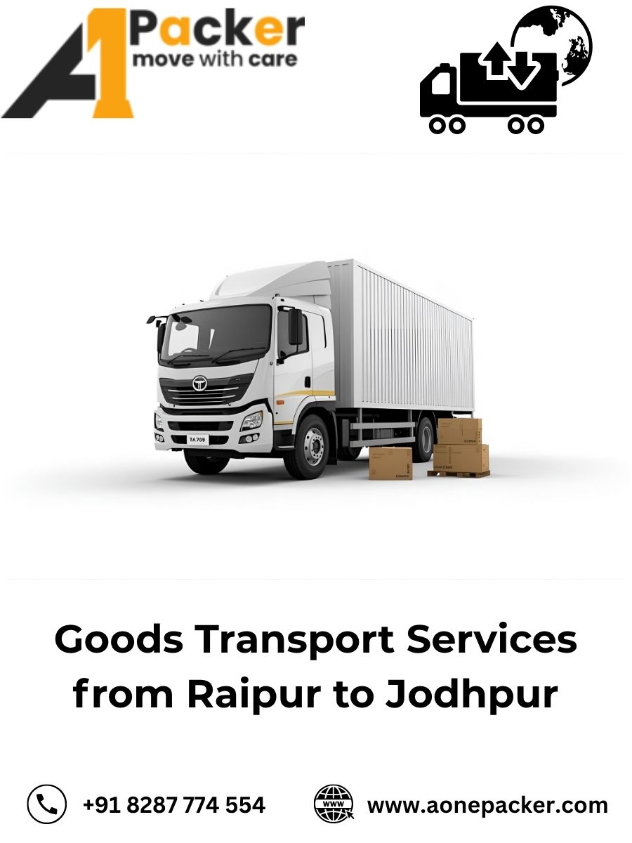 Goods Transport from Raipur to Jodhpur