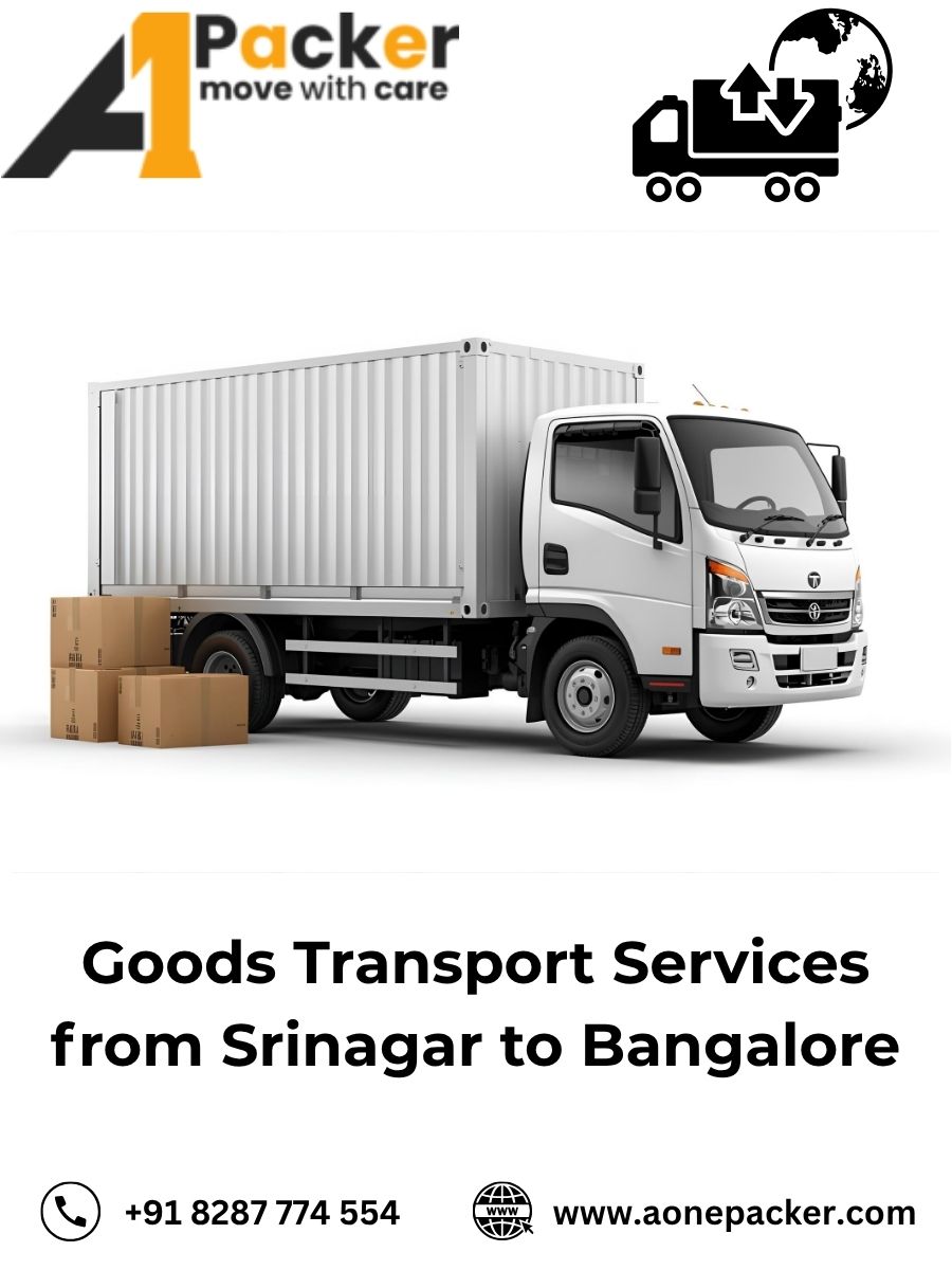 Goods Transport from Srinagar to Bangalore