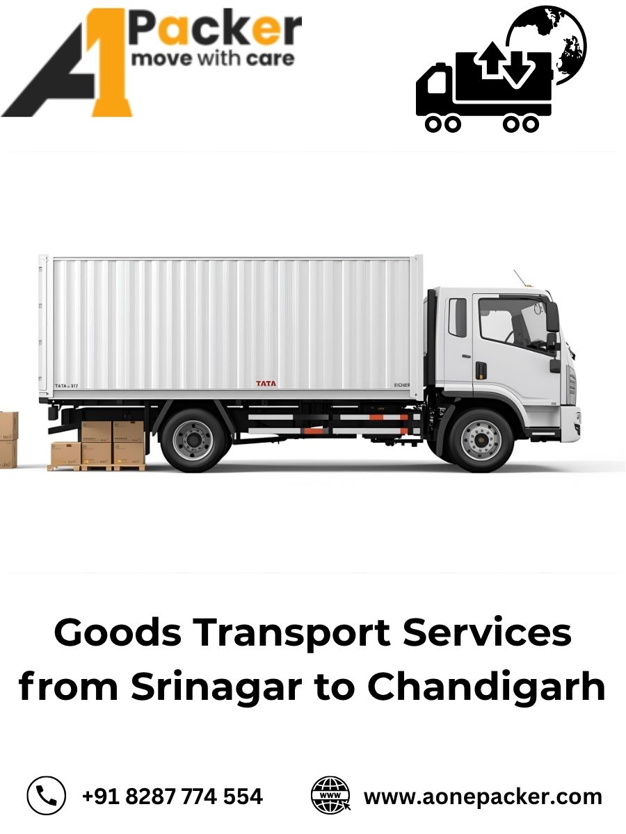 Goods Transport from Srinagar to Chandigarh