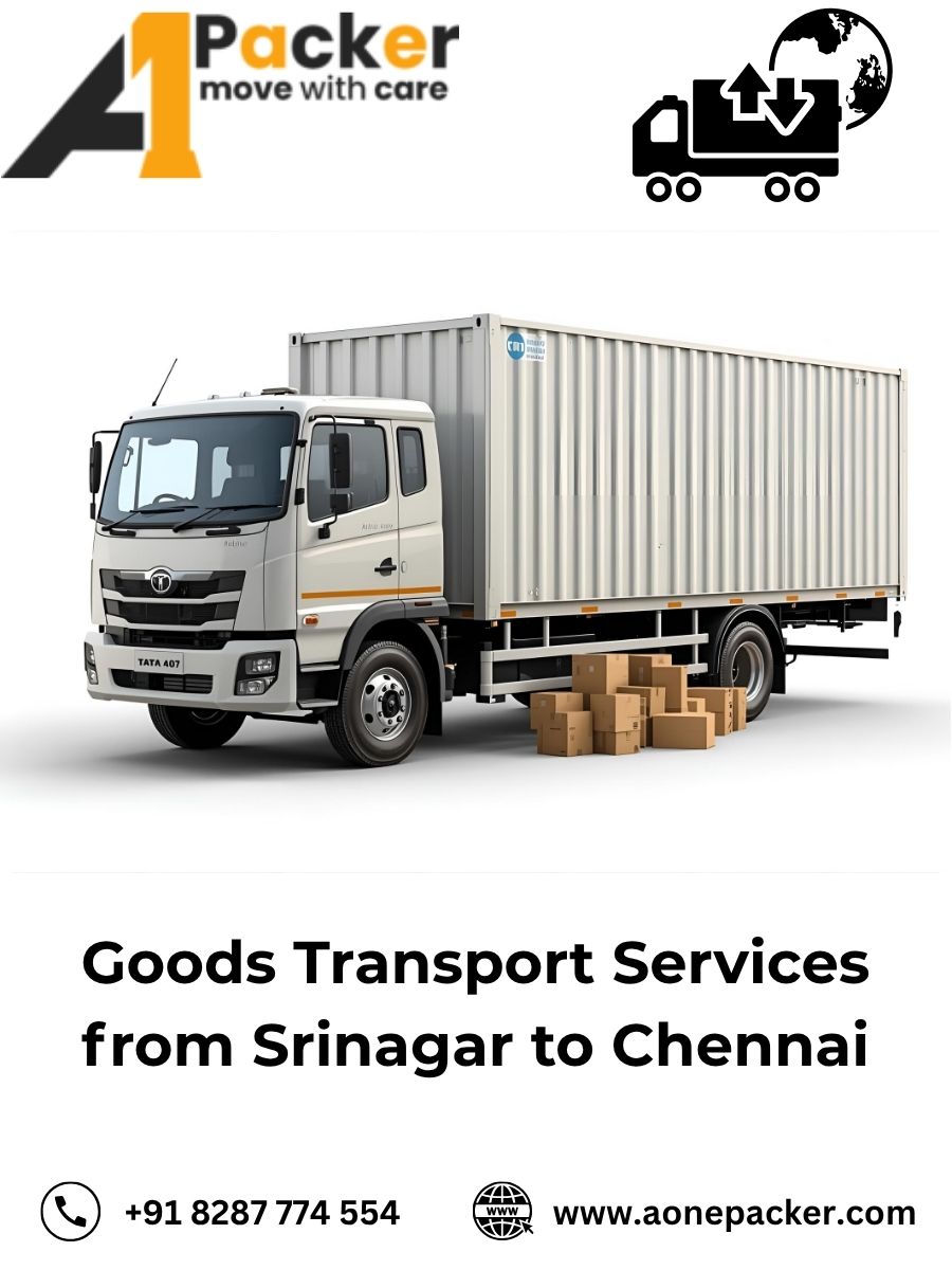 Goods Transport from Srinagar to Chennai