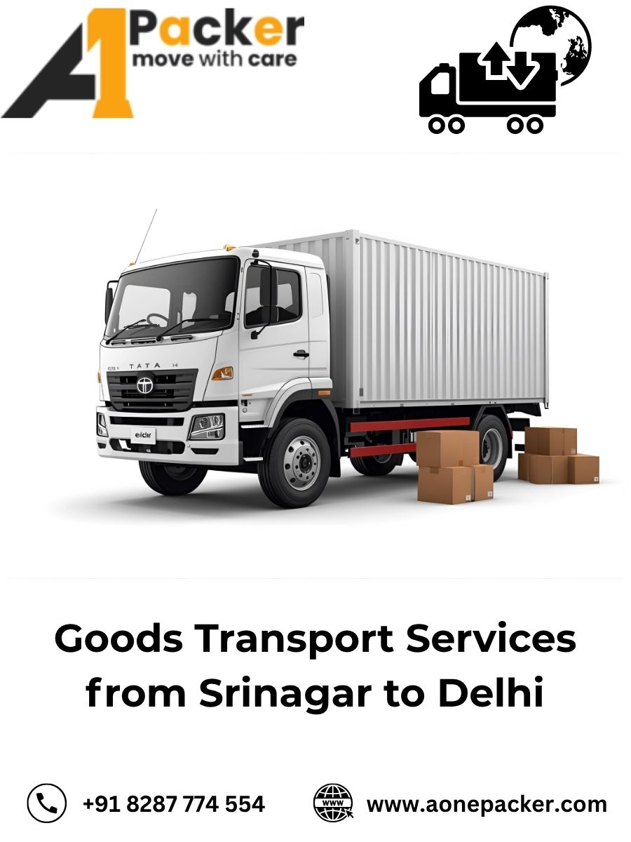 Goods Transport from Srinagar to Delhi