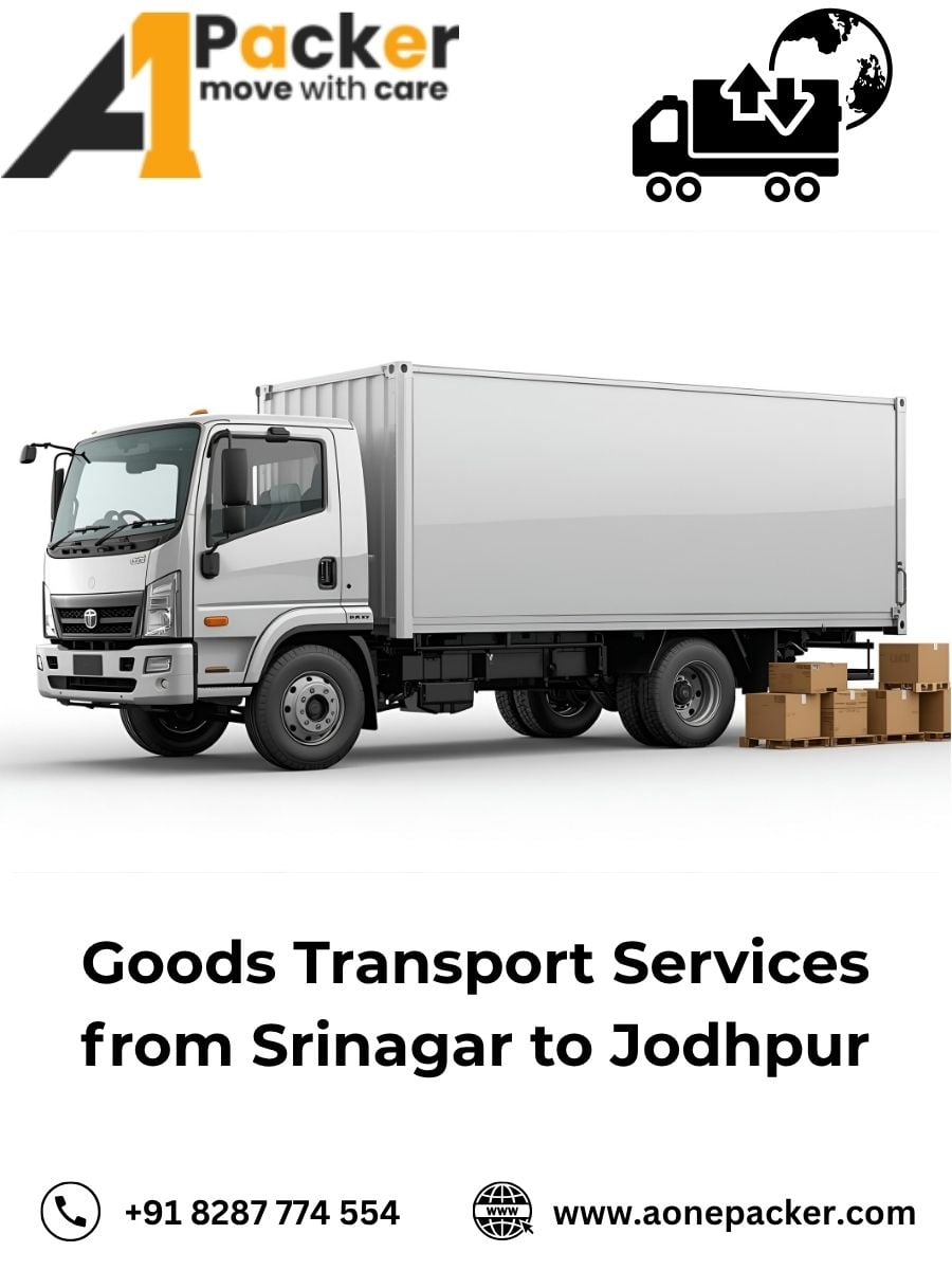 Goods Transport from Srinagar to Jodhpur