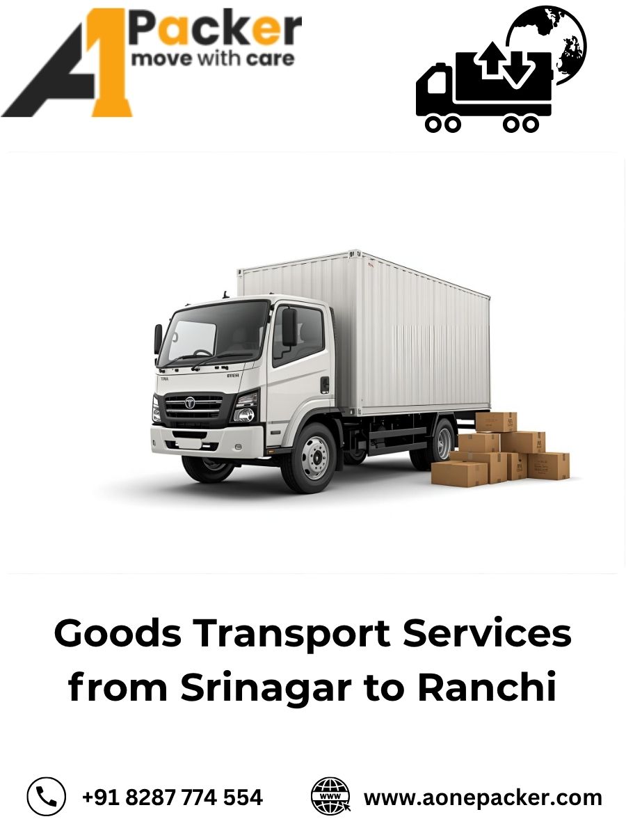 Goods Transport from Srinagar to Ranchi