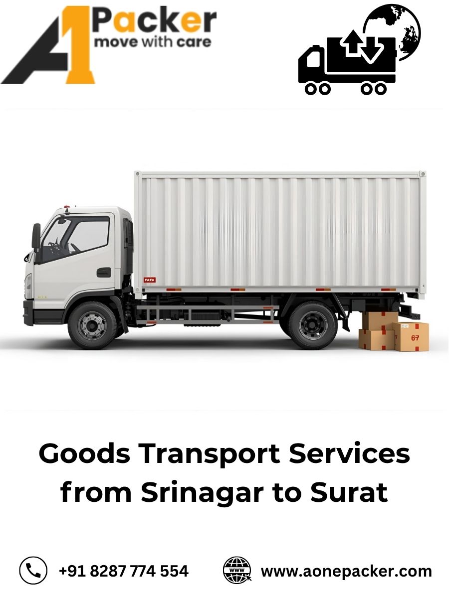 Goods Transport from Srinagar to Surat