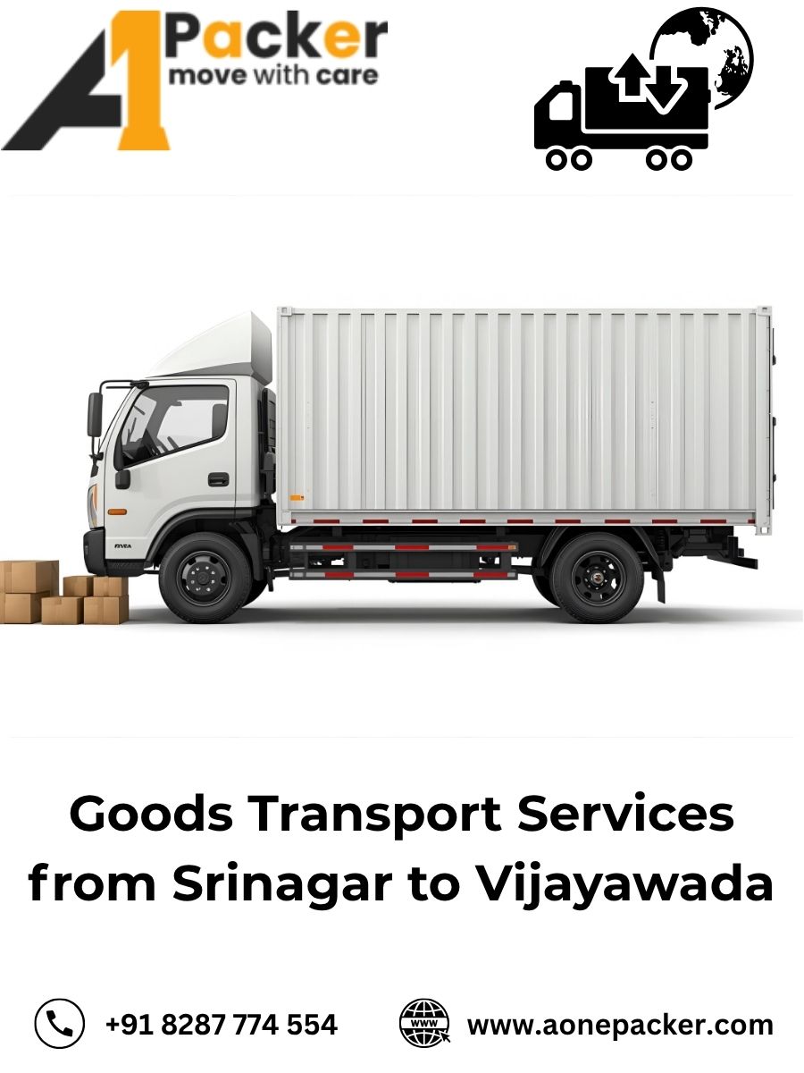 Goods Transport from Srinagar to Vijayawada