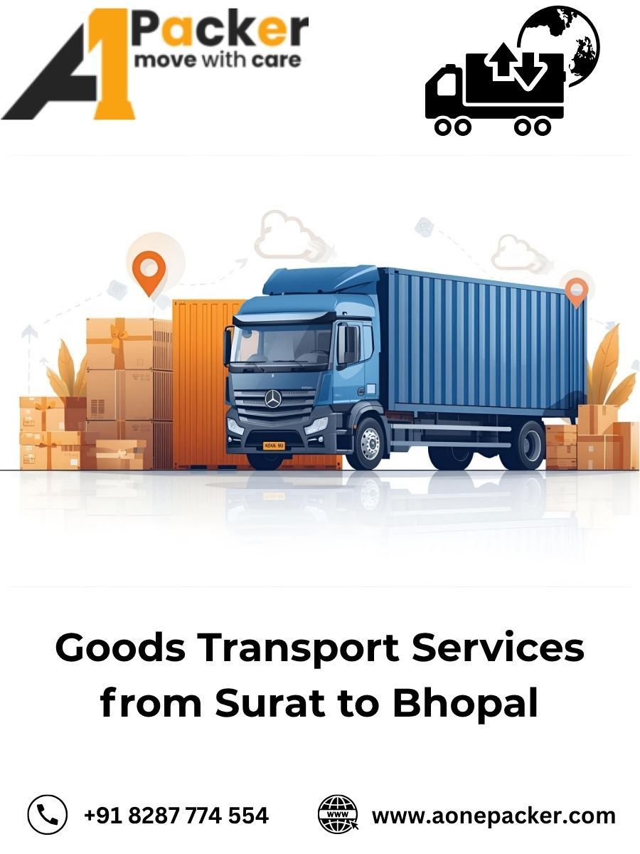 Goods Transport from Surat to Bhopal