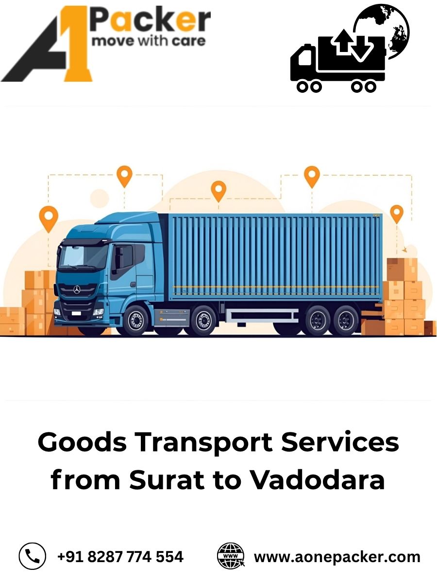 transport cost from Surat to Vadodara
