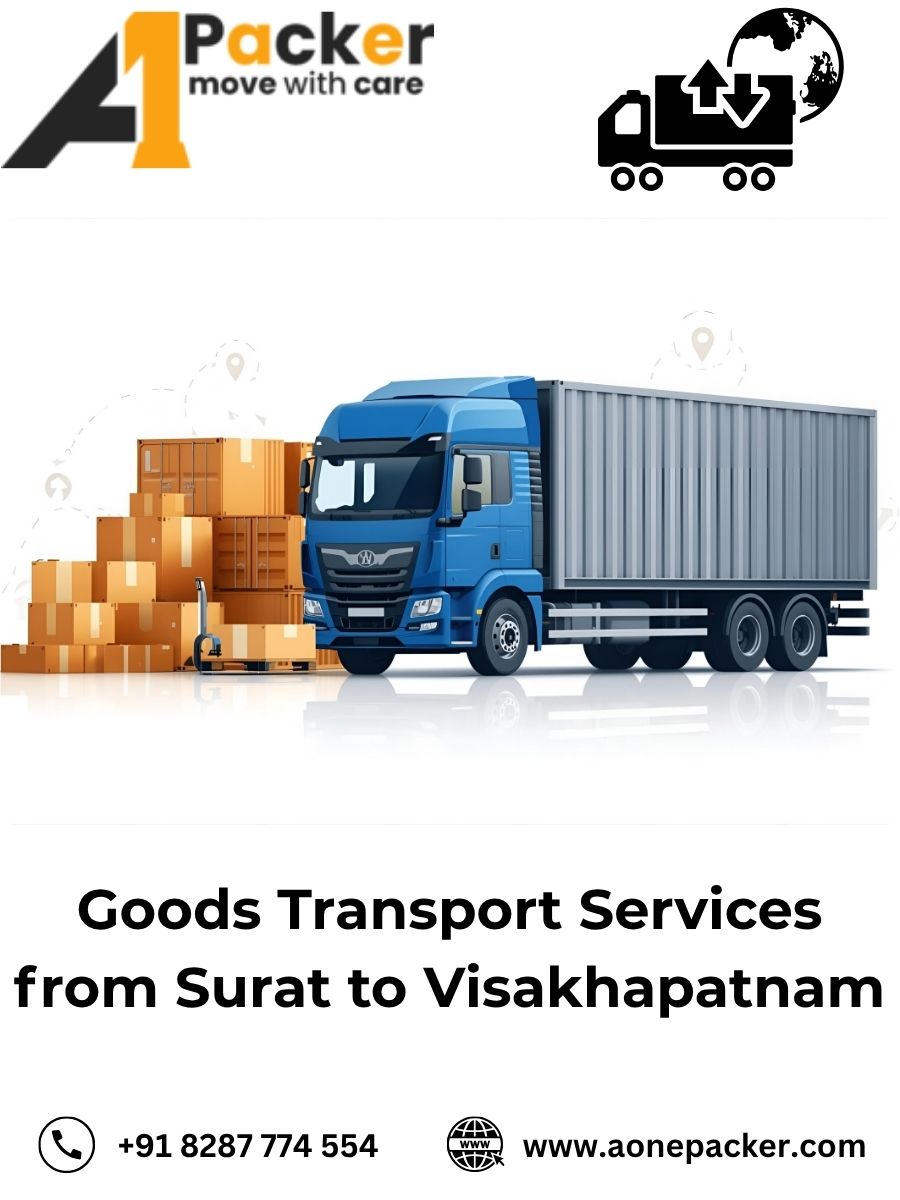 transport cost from Surat to Visakhapatnam